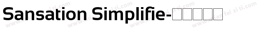 Sansation Simplifie字体转换